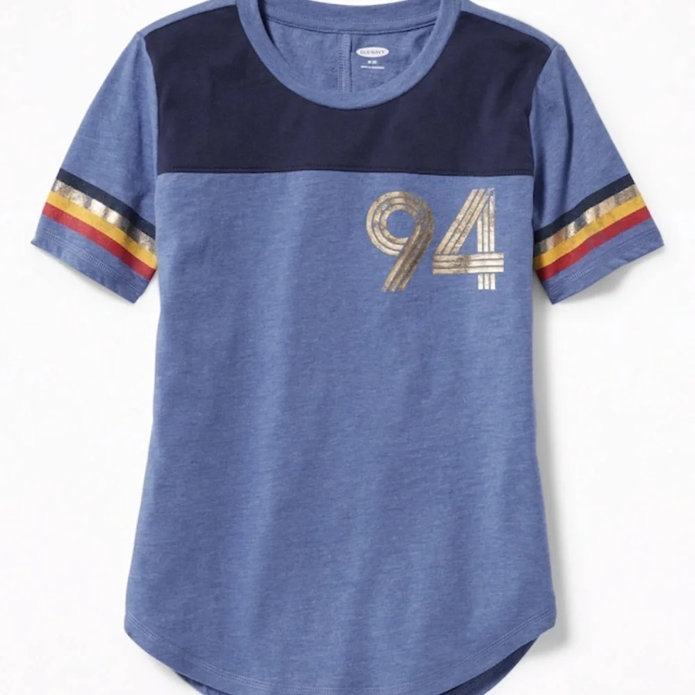Old Navy graphic football style tee